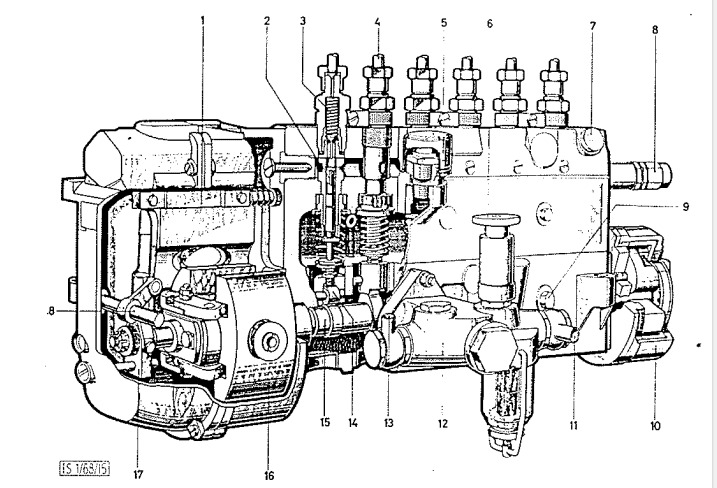 Steyr 680 Einspritzpumpe / Wartung