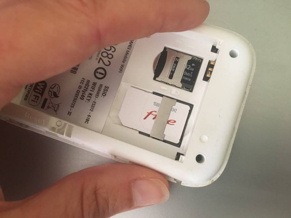 free SIM Karte im mobilen Router