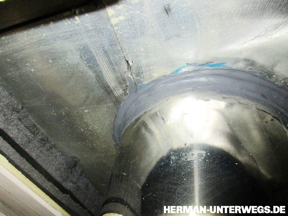 Holzofen im Wohnmobil - Deckendurchführung