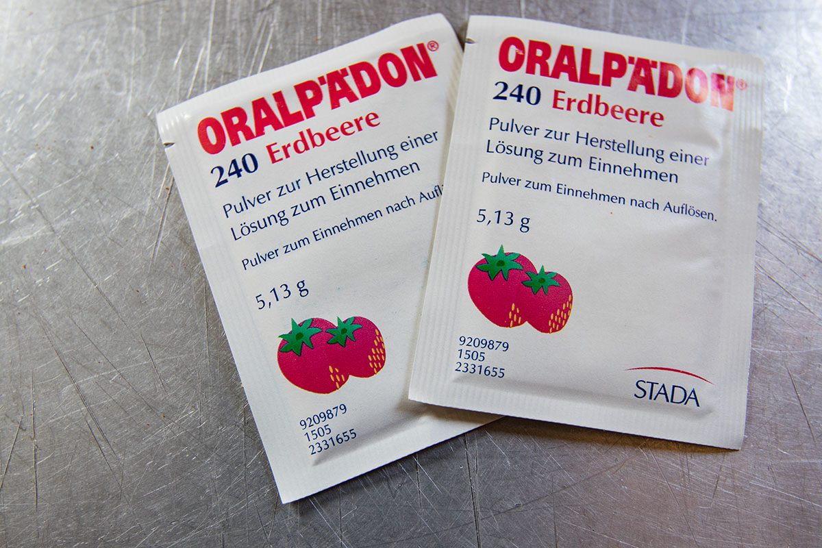 Reiseapotheke - Oralpädon bei Durchfallerkrankungen