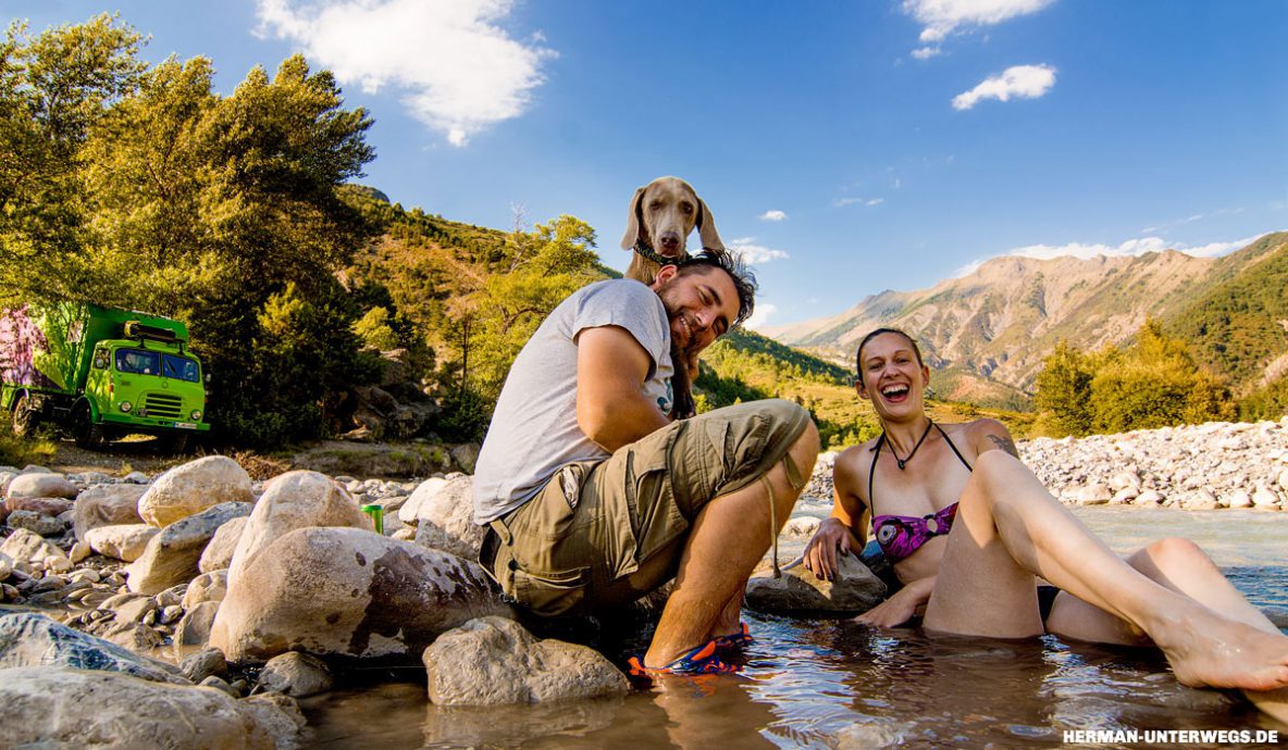 In der Outdoor Badewanne