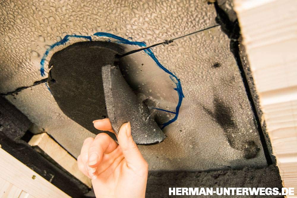 Kondenswasser am Aluminium im Wohnmobil