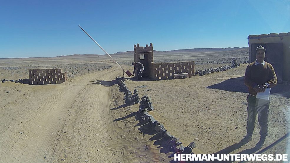 Ein marokkanischer Militärposten