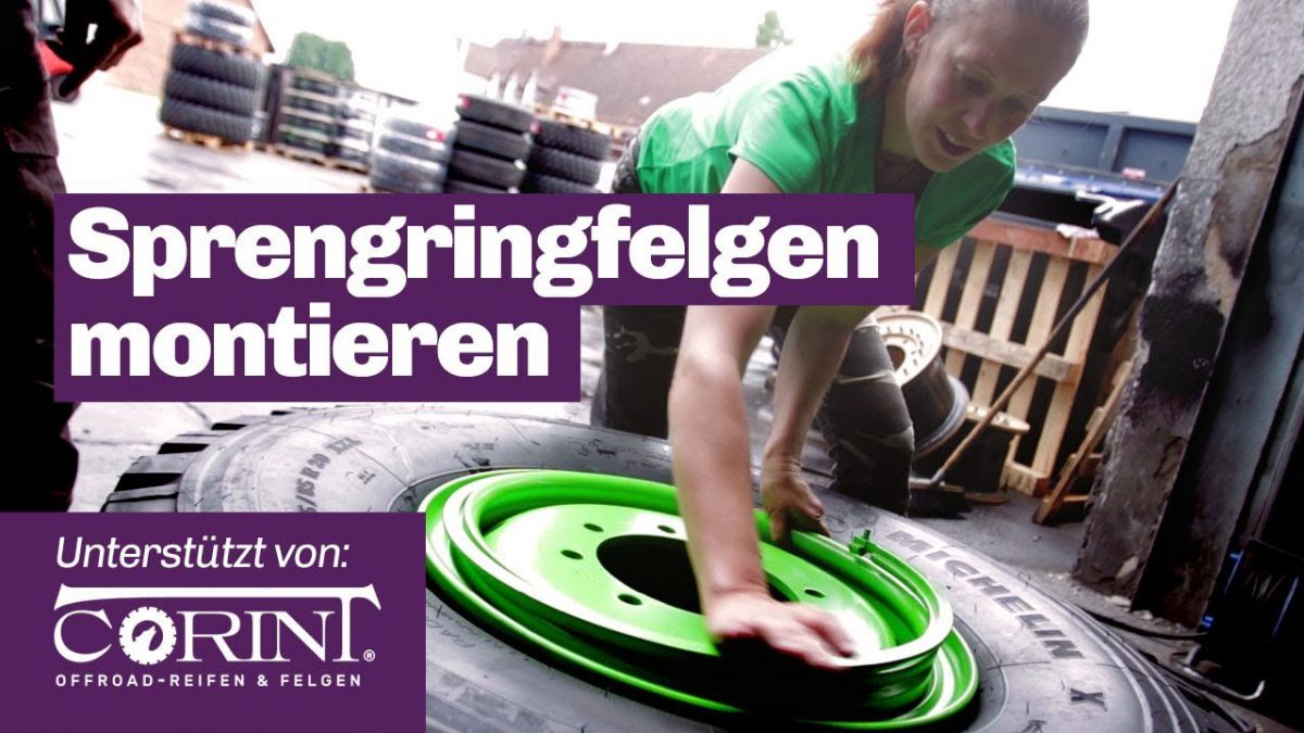 Sprengringfelgen montieren Video