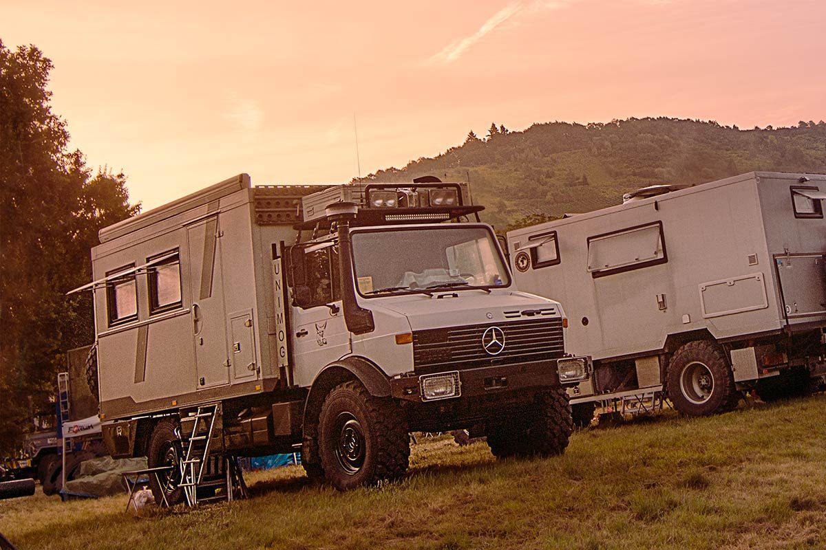 Unimog als Wohnmobil auf dem Willytreffen 2016