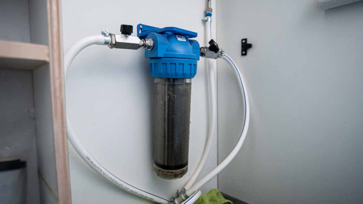 Wasserfilter von wm aquatec im Wohnmobil